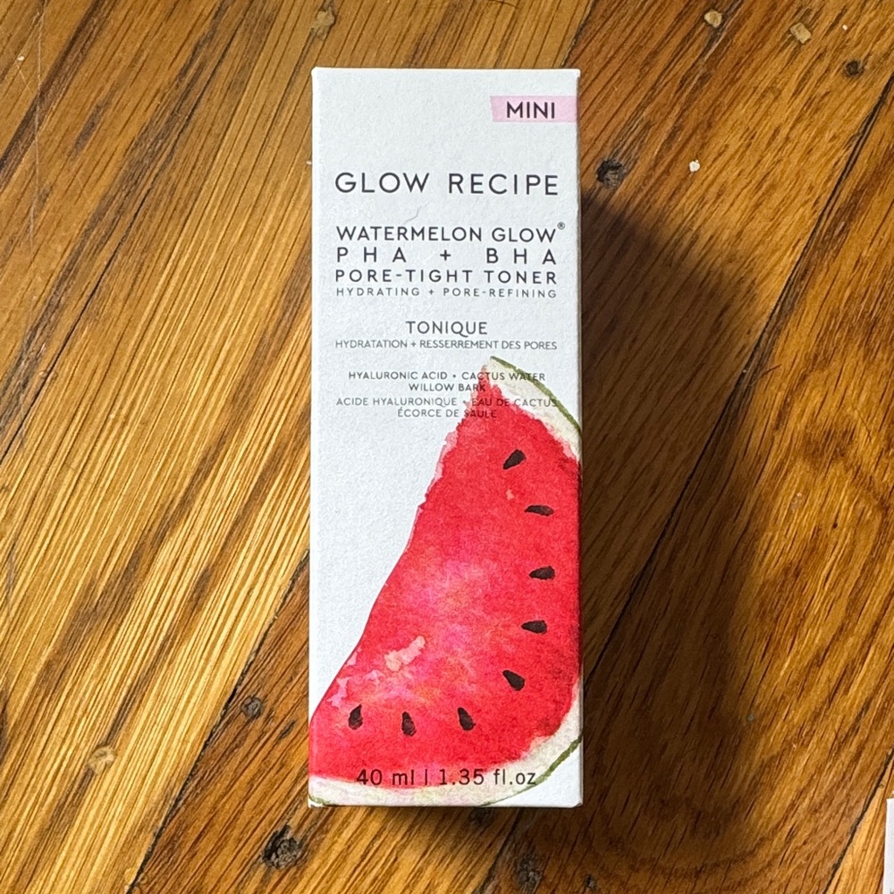 Glow Recipe Watermelon Glow PHA + BHA Toner Mini and Dew Shield SPF 30 full size